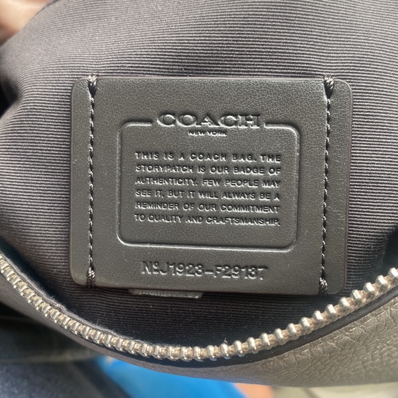 Coach Luxury Pebble Mia F29137 Leather Shoulder Bag - Platinum - Picture 2 of 6